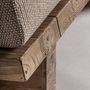 Sofas - Brown railway wooden sofa 265x101x80 cm - VICAL