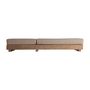 Canapés - Chaise longue en bois de chemin de fer marron 210x80x33 cm - VICAL