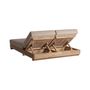 Sofas - Double lounge chair in brown railway wood 210x80x33 cm - VICAL