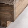 Sofas - Double lounge chair in brown railway wood 210x80x33 cm - VICAL