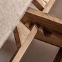 Sofas - Double lounge chair in brown railway wood 210x80x33 cm - VICAL