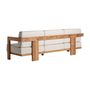 Canapés - Sofa en bois de chemin de fer marron 240x80x80 cm - VICAL