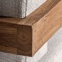 Canapés - Sofa en bois de chemin de fer marron 240x80x80 cm - VICAL