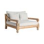 Sofas - Brown railway wooden sofa 130x138x92 cm - VICAL