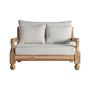 Sofas - Brown railway wooden sofa 130x138x92 cm - VICAL