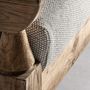Sofas - Brown railway wooden sofa 130x138x92 cm - VICAL