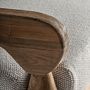 Sofas - Brown railway wooden sofa 130x138x92 cm - VICAL