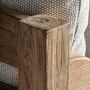 Sofas - Brown railway wooden sofa 130x138x92 cm - VICAL