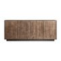 Sideboards - Black mango wood sideboard 200x44x82 cm - VICAL