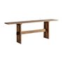 Console table - Brown reclaimed wood console 214x40x72 cm - VICAL