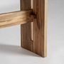 Console table - Brown reclaimed wood console 214x40x72 cm - VICAL