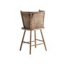 Stools - Brown fir wood stool 60x53x100 cm - VICAL