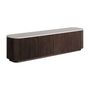 TV stands - Brown mango wood TV cabinet 200x40x50 cm - VICAL