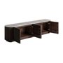 TV stands - Brown mango wood TV cabinet 200x40x50 cm - VICAL