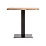 Autres tables - Table de bar en bois d´acacia noir 80x80x78 cm - VICAL