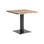 Autres tables - Table de bar en bois d´acacia noir 80x80x78 cm - VICAL