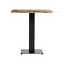 Other tables - Black acacia wood bar table 70x70x78 cm - VICAL