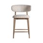 Stools - Brown ash wood stool 59x56x96 cm - VICAL