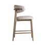 Stools - Brown ash wood stool 59x56x96 cm - VICAL