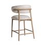 Stools - Brown ash wood stool 59x56x96 cm - VICAL