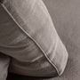 Sofas - Gray linen sofa 210x100x89 cm - VICAL