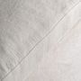 Sofas - Footstool sofa module in white linen 90x90x48 cm - VICAL