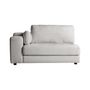 Sofas - Off-white polyester corner 140x106x85 cm - VICAL