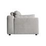Sofas - Off-white polyester corner 140x106x85 cm - VICAL