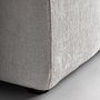 Sofas - Off-white polyester corner 140x106x85 cm - VICAL