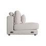 Canapés - Module canapé central en polyester blanc cassé 96x107x84 cm - VICAL