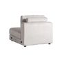 Canapés - Module canapé central en polyester blanc cassé 96x107x84 cm - VICAL