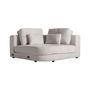 Canapés - D´angle en polyester blanc cassé 140x140x85 cm - VICAL