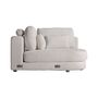 Canapés - D´angle en polyester blanc cassé 140x140x85 cm - VICAL