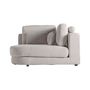 Canapés - D´angle en polyester blanc cassé 140x140x85 cm - VICAL