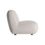 Sofas - Central sofa module in off-white polyester 102x94x76 cm - VICAL