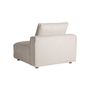 Sofas - Central sofa module in cream polyester 101x101x92 cm - VICAL