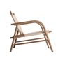 Armchairs - Brown oak wood chair 67x82x80 cm - VICAL