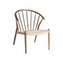 Armchairs - Brown oak wood armchair 67x67x79 cm - VICAL