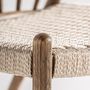 Armchairs - Brown oak wood armchair 67x67x79 cm - VICAL