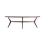 Coffee tables - Brown ash wood coffee table 140x80x47 cm - VICAL