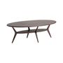Coffee tables - Brown ash wood coffee table 140x80x47 cm - VICAL