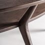 Coffee tables - Brown ash wood coffee table 140x80x47 cm - VICAL