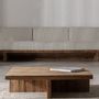 Canapés - Sofa en bois de chemin de fer crème 265x102x80 cm - VICAL