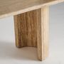 Dining Tables - Light brown travertine living room table 240x100x75 cm - VICAL