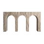 Console table - Nounces brown travertine console 150x35x80 cm - VICAL