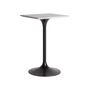Autres tables - Table de bar en pierre blanc 65x65x105 cm - VICAL