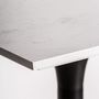 Autres tables - Table de bar en pierre blanc 65x65x105 cm - VICAL
