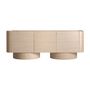 Sideboards - Cream oak wood sideboard 220x80x45 cm - VICAL