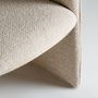 Chaises - Fauteuil en polyester beige 60x64x85 cm - VICAL