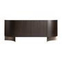 Sideboards - Brown oak wood sideboard 220x50x86 cm - VICAL